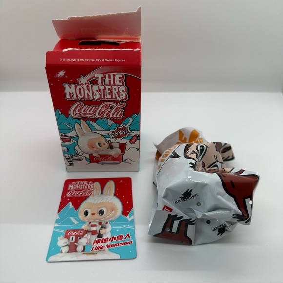 NWT Pop Mart | Labubu The Monsters Coca Cola Series Confirmed Little Snowman - Picture 2 of 5